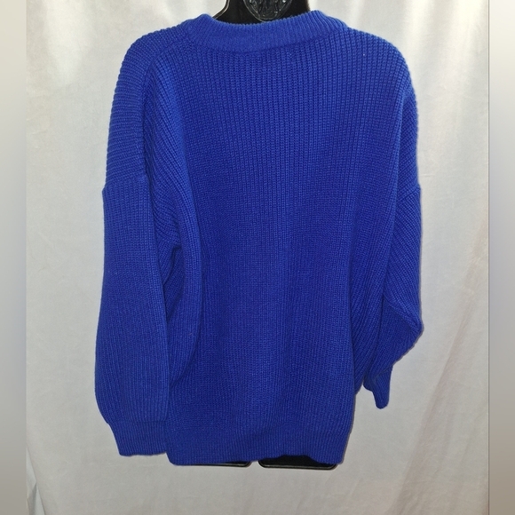 Roman's blue knitted sweater size 1X - Picture 4 of 5